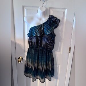 Eyelash Couture Navy and Gold Striped Garment